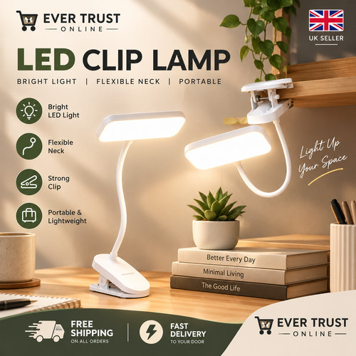 Led usb rechargeable clamp - usb,