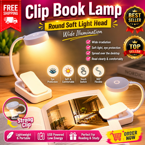 Led book light clip reading - light,