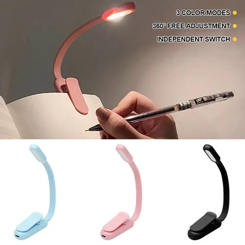 Led clip book light - book,