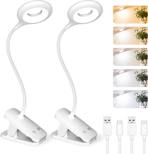 2pack clip reading light - 2pack, on