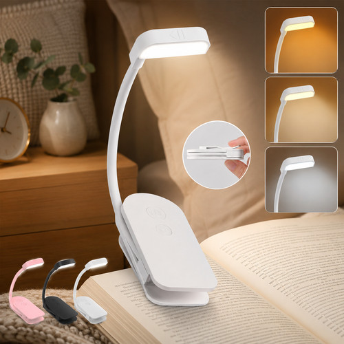 Rechargeable led clip book - rechargeable,