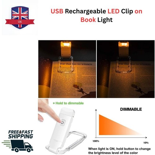 Usb rechargeable led clip - clip, on