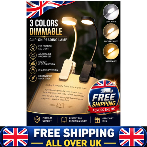 Book light led clip - light, clip-on