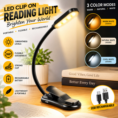 Led book light usb - led,
