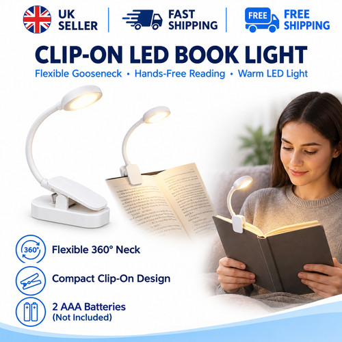 Book light led clip - led, clip-on
