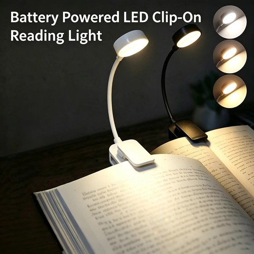 Led clip reading light 3 - clip,