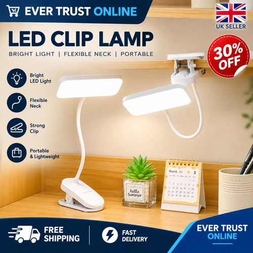 Led usb rechargeable clamp - usb,