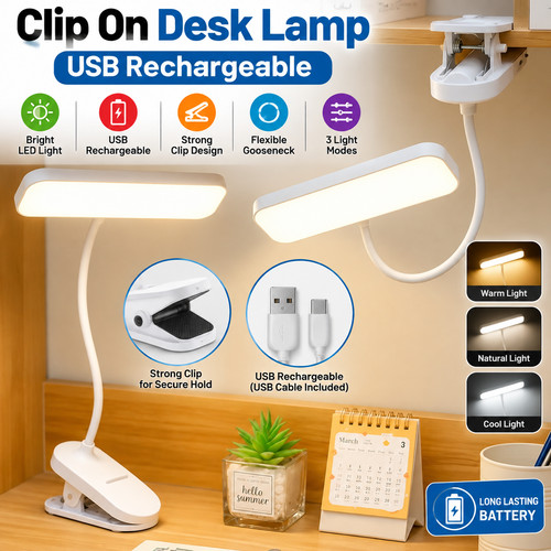 Led clip desk lamp - clip,