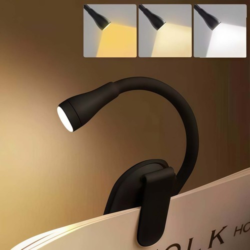 Rechargeable book light clip - book,