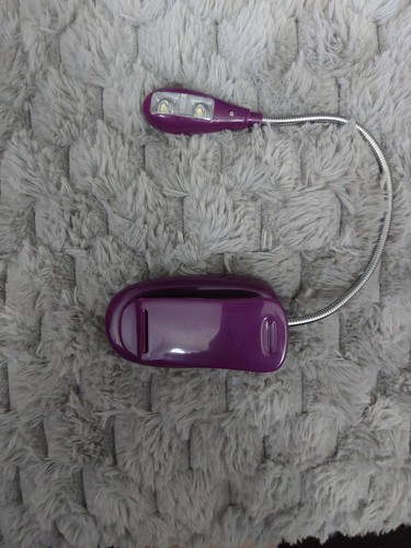 Purple clip led light - purple, on