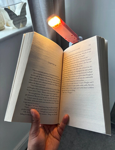 Pink clip portable reading - clip-on,