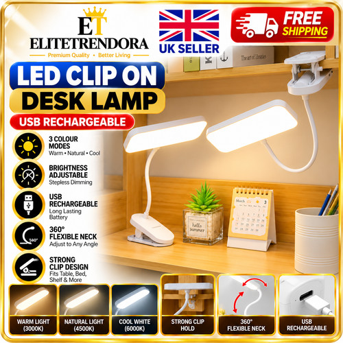 Led usb rechargeable clamp - led,