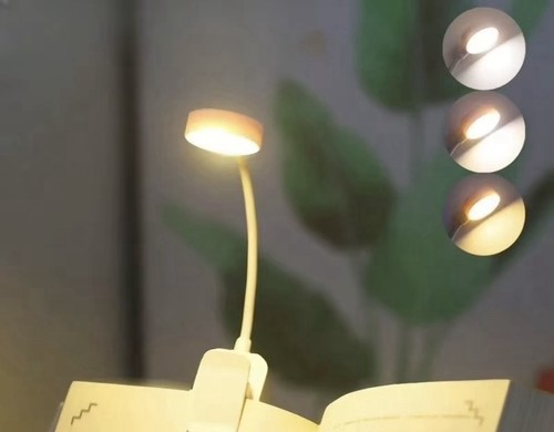 Led clip book light - clip-on,