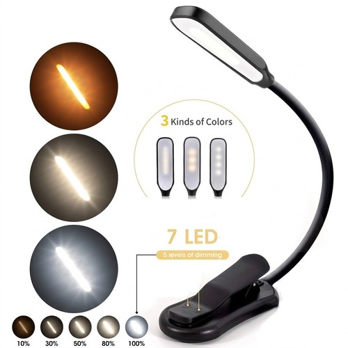 Led book light clip on - led,