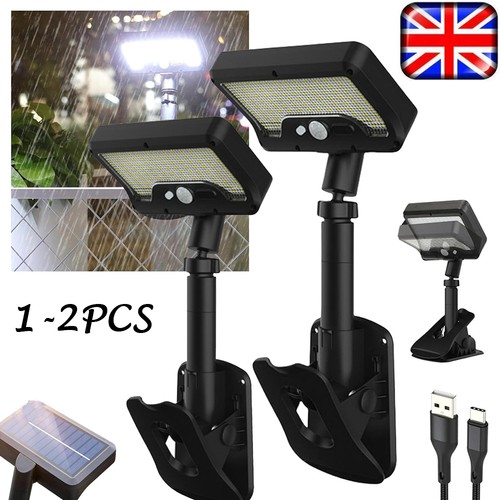 Clip solar lights - on,
