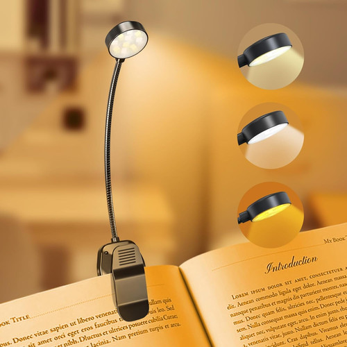 Rechargeable book light clip - rechargeable,