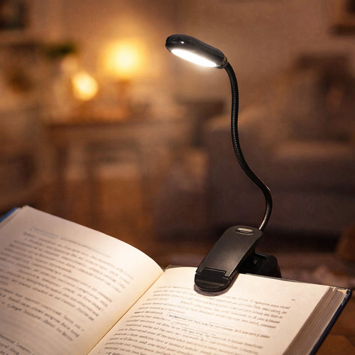 Led clip book light - book,