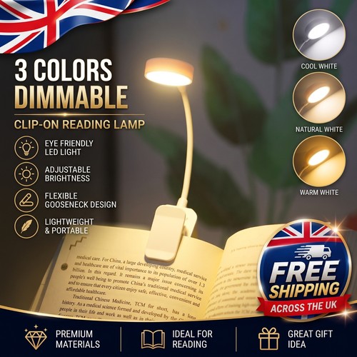Book light led clip reading - light,