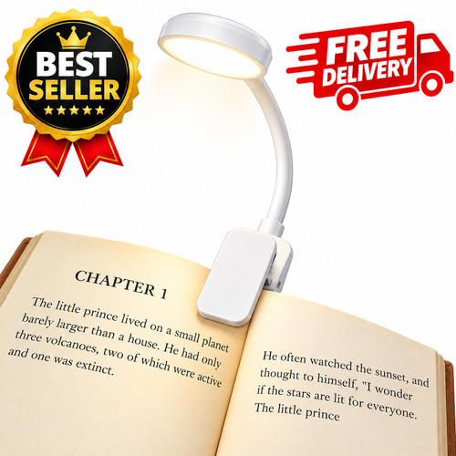 Led book light clip reading - led,